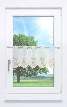 Панельная штора Plauener Spitze - осенние листья (Ш х В) 240см*30см оранжевый/многоцветный