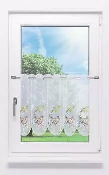 Панельная штора Plauener Spitze - птичка (Ш х В) 211.90см*50см коричневая/глиняно-коричневая, коричневый