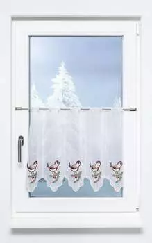 Панельная штора Plauener Spitze - Stieglitz (Ш х В) 243см*49см разноцветная/коричневая, коричневый