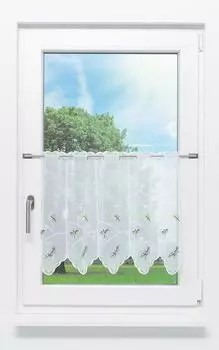 Панельная штора Plauener Spitze - Травяной сад (Ш х В) 49,20см*49см зеленый/травяно-зеленый