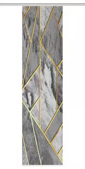 Панельная штора полупрозрачная 60/245 см, серый