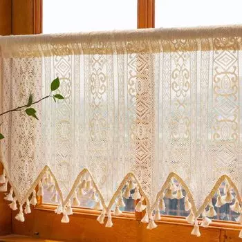 Панельная штора ВxШ 100x100 см кремовая »MEISSEN« M-bow короткая штора туннель проход универсальная лента, 2023700 PMS