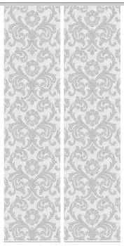 Панельные шторы ornamia 2 шт полупрозрачные 60/260 см, серый