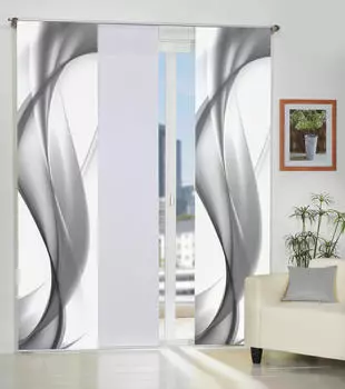 Панельные шторы redfield белые 2 шт. непрозрачные 60/245 см, белый