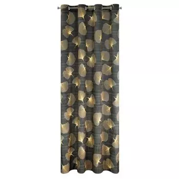 Панельные шторы, водонепроницаемые, шторы-бистро, прозрачные кухонные шторы, карнизные шторы, современные кухонные шторы, 1 шт. (хаки 85 х 61 см) Eurofirany, серый