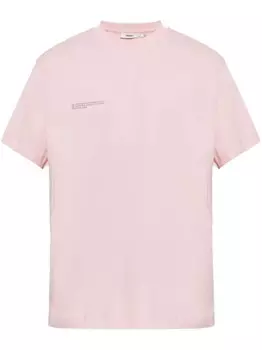 Pangaia хлопковая футболка, розовый