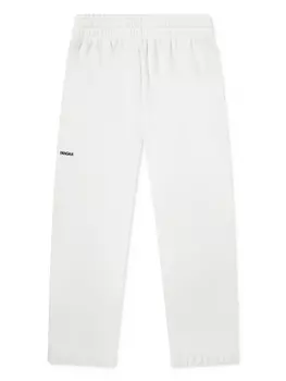 Pangaia Kids спортивные брюки с логотипом, белый