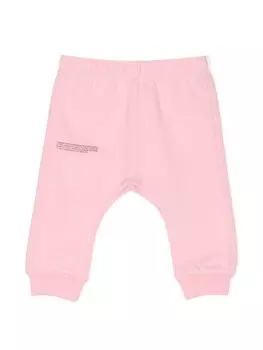 Pangaia Kids спортивные брюки с принтом, розовый