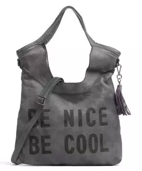 Paniglgasse 3 шопер из мелкозернистой яловой кожи Taschendieb Wien, серый