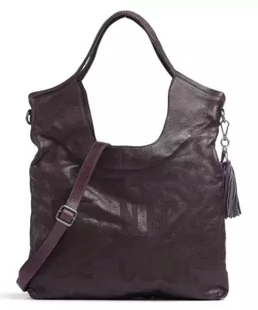 Paniglgasse 3 шопер из мелкозернистой яловой кожи Taschendieb Wien, фиолетовый