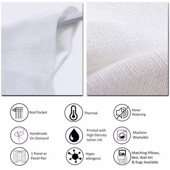 Панно для штор Designart, синий