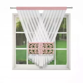 Панно из микросатина, розовые свечи, ок. 45x120 см Weckbrodt Drapella, розовый