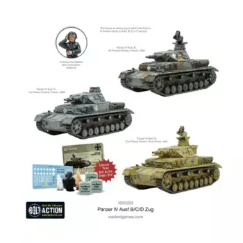 Panzer IV Ausf. Б/Ц/Д Цуг, Bolt Action - German - Panzer (28mm)