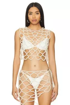 Паола топ Loba, серебряный