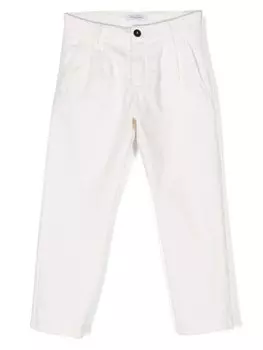 Paolo Pecora брюки со складками, белый