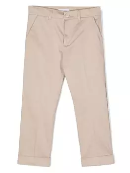 Paolo Pecora брюки со складками, нейтральный цвет