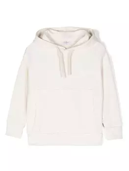 Paolo Pecora Kids худи с логотипом, белый