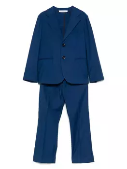 Paolo Pecora Kids однобортный костюм, синий