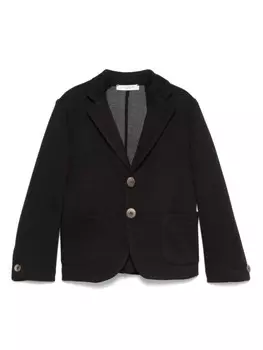 Paolo Pecora Kids однобортный пиджак, черный