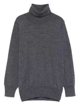 Paolo Pecora Kids свитер с вышитым логотипом, серый