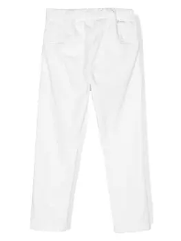 Paolo Pecora Kids вельветовые брюки, белый