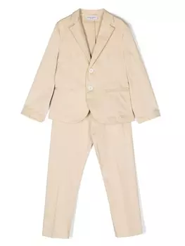 Paolo Pecora костюм-двойка с однобортным пиджаком, нейтральный цвет