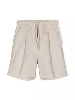 Paolo Pecora шорты с вытачками, нейтральный цвет