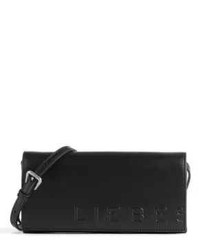 Paper Bag Сумка на плечо Carter XS с логотипом из гладкой коровьей кожи Liebeskind, черный