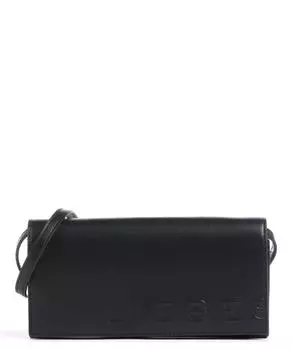 Paper Bag Сумка на плечо Carter XS с логотипом из гладкой кожи Liebeskind, черный