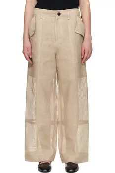 Папирус брюки Issey Miyake, коричневый