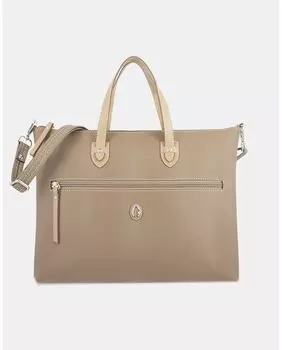 Папка для документов из верблюжьей кожи и холста El Potro, коричневый