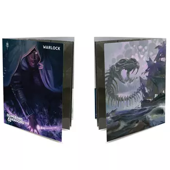 Папка для карт D&D Class Folio With Stickers: Warlock Ultra Pro