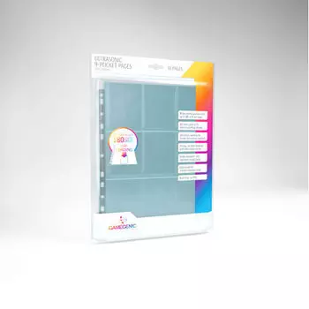 Папка для карт Gamegenic Ultrasonic 9-Pocket Pages Toploading 10 Pcs Pack Gamegenic