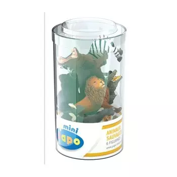 Папо, Коллекционная фигурка, 33020 Mini Plus Дикие животные, набор из 1 - 6 шт. Papo