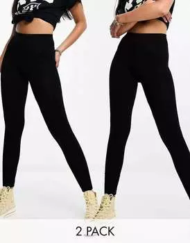 Пара черных леггинсов ASOS (2 шт.)