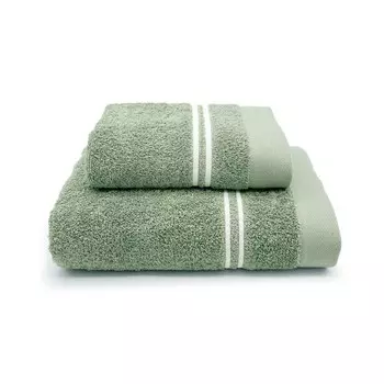 Пара хлопковых махровых полотенец - Город Lisola, цвет Verde Oliva
