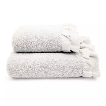 Пара хлопковых махровых полотенец - вуаль Lisola, цвет Ostrica