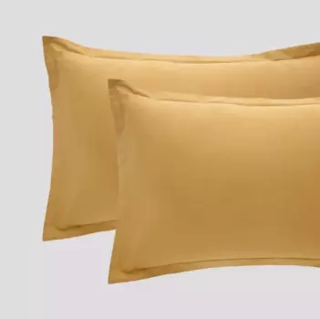 Пара хлопковых наволочек с краской мадаполам Riviera, желтый