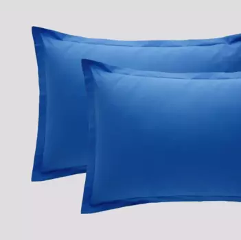 Пара хлопковых наволочек с краской мадаполам Riviera, синий