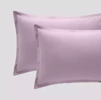 Пара хлопковых наволочек с краской мадаполам Riviera, лиловый