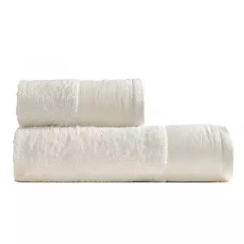 Пара льняных полотенец StoneWashed с оборкой - Луара Lisola Stone, цвет Avorio