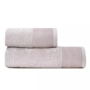 Пара льняных полотенец StoneWashed с оборкой - Луара Lisola Stone, ладан
