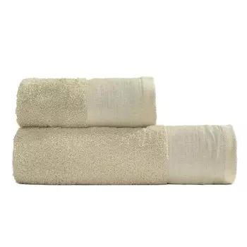 Пара льняных полотенец StoneWashed с оборкой - Луара Lisola Stone, цвет Beach