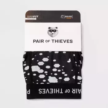 Пара мужских трусов-боксеров Thieves Super Fit Pair of Thieves, цвет Black/White