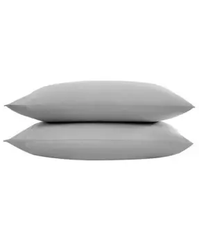 Пара наволочек из 2 предметов из однотонного хлопка T800 из сатина, Queen Vera Wang, серый