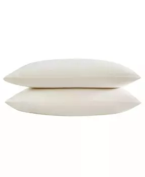 Пара наволочек из 2 предметов из однотонного хлопка T800 из сатина, Queen Vera Wang, слоновая кость