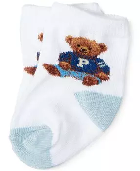 Пара носков Teddy Crew для маленьких мальчиков Ralph Lauren Polo Ralph Lauren, белый