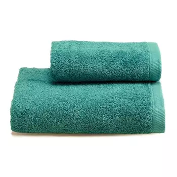 Пара однотонных хлопковых махровых полотенец - Жемчужный Lisola Basic, цвет Marine
