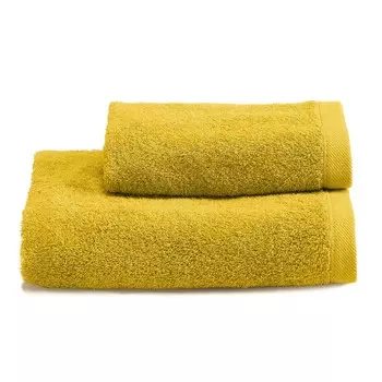 Пара однотонных хлопковых махровых полотенец - Жемчужный Lisola Basic, цвет Bergame