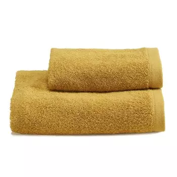 Пара однотонных хлопковых махровых полотенец - Жемчужный Lisola Basic, цвет Bronzo